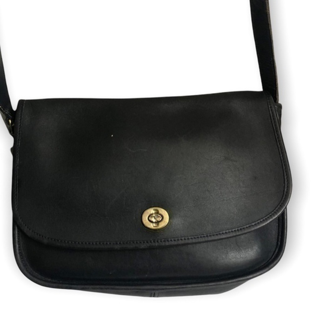 Coach blue leather vintage City bag rare unicorn